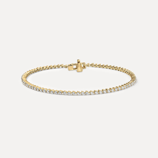 Pulsera Tenis con Diamantes Lab