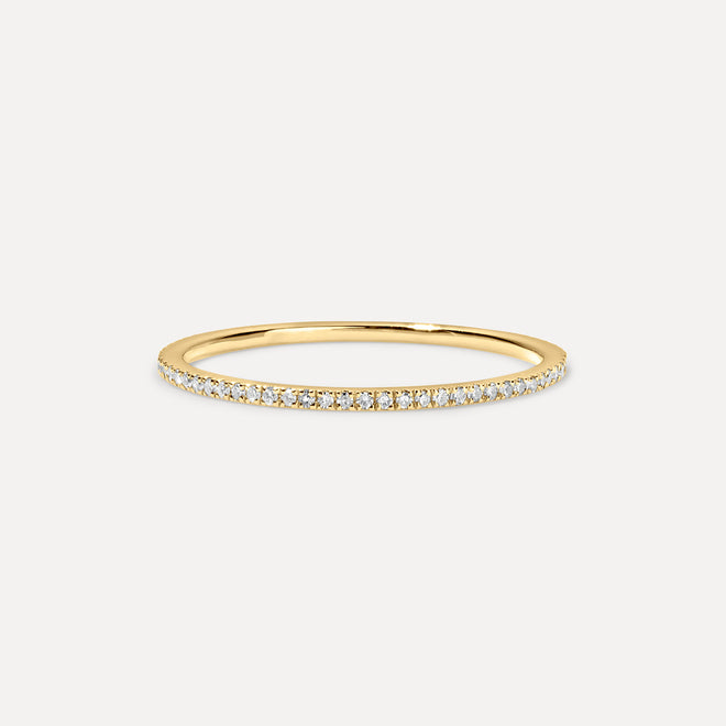 Anillo Half Eternity Micro Pave