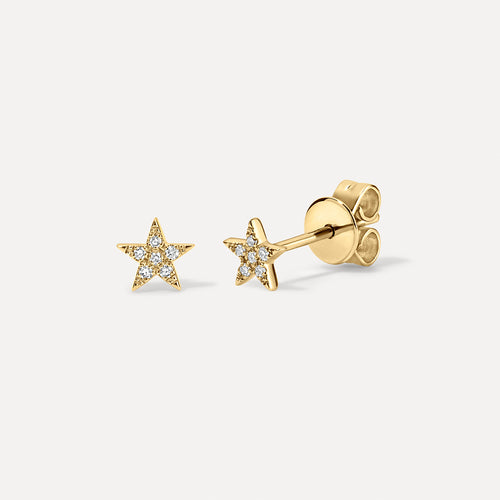 Aretes Mini Estrella Pave